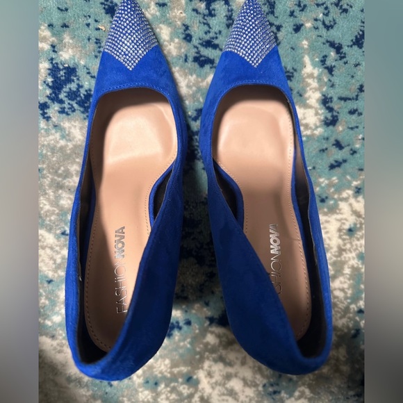 Fashion Nova High Heels (blue) size 8.5 - Picture 2 of 7